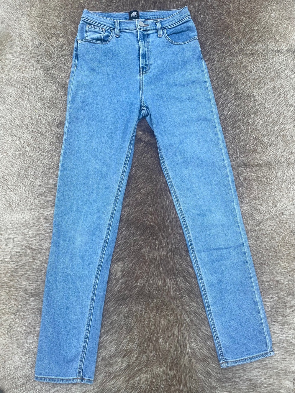 BDG Girlfriend High-Rise Jeans 29 Light Wash Straight Leg Denim